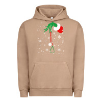 Pigment Burro newchristmas grinch hand holding a stethoscope Urban Hoodie - linhVisuals