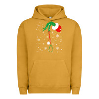 Pigment Peanut Butter newchristmas grinch hand holding a stethoscope Urban Hoodie - linhVisuals