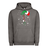 Pigment Tornado newchristmas grinch hand holding a stethoscope Urban Hoodie - linhVisuals