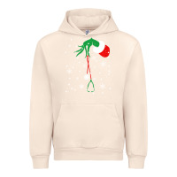 Sandshell newchristmas grinch hand holding a stethoscope Urban Hoodie - linhVisuals