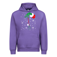 Tulip newchristmas grinch hand holding a stethoscope Urban Hoodie - linhVisuals
