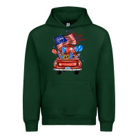 Forest Green farm truck,america flag Urban Hoodie - JahusDesignShop