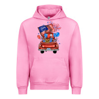 Fuchsia Pink farm truck,america flag Urban Hoodie - JahusDesignShop