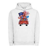 Pigment Lunar Rock farm truck,america flag Urban Hoodie - JahusDesignShop