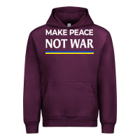 Mauve Wine make peace not war Urban Hoodie - linhVisuals