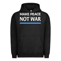 Pigment Black make peace not war Urban Hoodie - linhVisuals