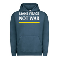 Pigment Midnight Navy make peace not war Urban Hoodie - linhVisuals