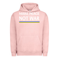 Pigment Salmon make peace not war Urban Hoodie - linhVisuals