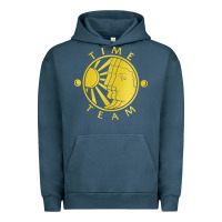 Pigment Midnight Navy time team television Urban Hoodie - linhVisuals