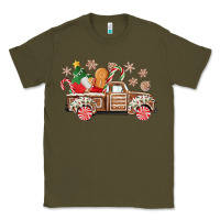 Army Green christmas gingerbread truck Classic Tee - CowGirlArtShop