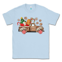 Dusty Blue christmas gingerbread truck Classic Tee - CowGirlArtShop