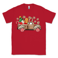 Red christmas gingerbread truck Classic Tee - CowGirlArtShop