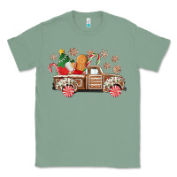 Sage christmas gingerbread truck Classic Tee - CowGirlArtShop