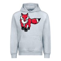 Heather Grey marist red foxes Urban Hoodie - linhVisuals
