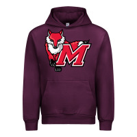 Mauve Wine marist red foxes Urban Hoodie - linhVisuals
