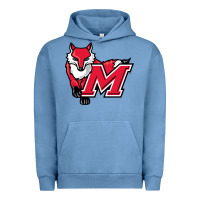 Pigment Pebble Blue marist red foxes Urban Hoodie - linhVisuals