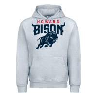 Heather Grey howard bison Urban Hoodie - linhVisuals