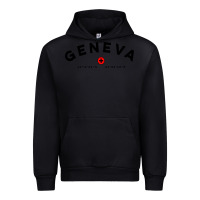 Black geneva switzerland clothing gifts and souvenirs Urban Hoodie - linhVisuals