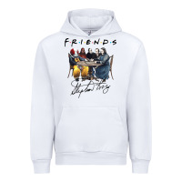 White Horror friends Urban Hoodie - linhVisuals