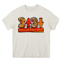 Cream three up three down softball Heavy Core Tee - Jasminsmagicworld