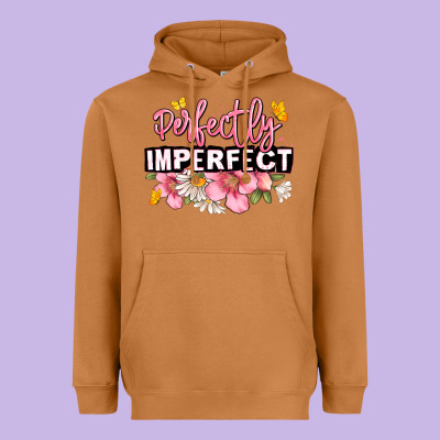 Perfectly Imperfect Heavyweight Hoodie Designed By Jahusdesignshop
