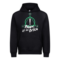 Black PANIC! AT THE DISCO Urban Hoodie - linhVisuals