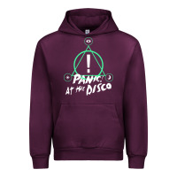 Mauve Wine PANIC! AT THE DISCO Urban Hoodie - linhVisuals
