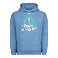 Pigment Pebble Blue PANIC! AT THE DISCO Urban Hoodie - linhVisuals