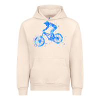 Sandshell downhill mountain bike t  shirt downhill mountain bike jump blue water Urban Hoodie - linhVisuals