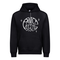 Black PANIC! AT THE DISCO Urban Hoodie - linhVisuals