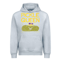 Heather Grey are you the pickle queen womens funny pickle gifts premium t shirt Urban Hoodie - linhVisuals