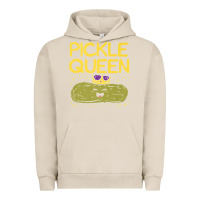 Pigment French Oak are you the pickle queen womens funny pickle gifts premium t shirt Urban Hoodie - linhVisuals