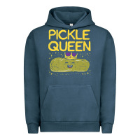 Pigment Midnight Navy are you the pickle queen womens funny pickle gifts premium t shirt Urban Hoodie - linhVisuals