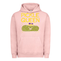 Pigment Salmon are you the pickle queen womens funny pickle gifts premium t shirt Urban Hoodie - linhVisuals