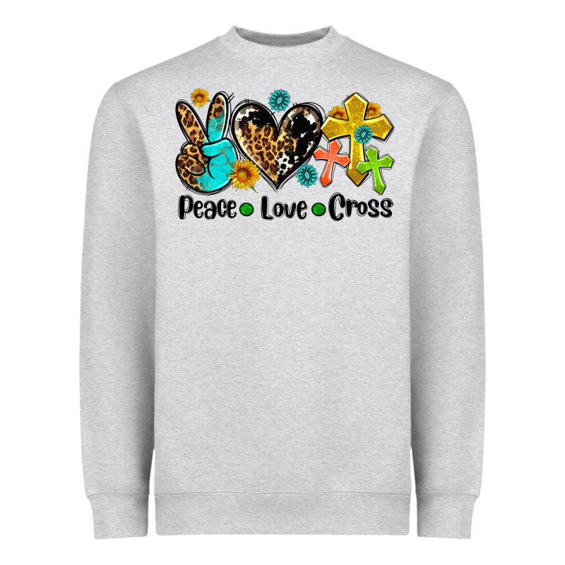 Peace Love Cross Heavyweight Sweatshirt by AdoDesignShop | Teevron