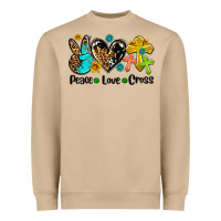 Mushroom peace love cross Heavyweight Sweatshirt - AdoDesignShop
