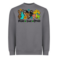 Storm peace love cross Heavyweight Sweatshirt - AdoDesignShop