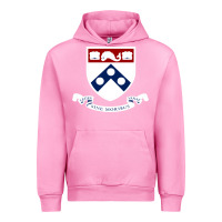Fuchsia Pink upenn shield with banner Urban Hoodie - linhVisuals