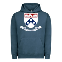 Pigment Midnight Navy upenn shield with banner Urban Hoodie - linhVisuals