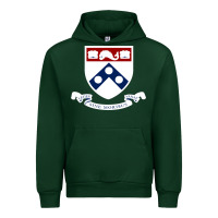 Forest Green upenn shield with banner Urban Hoodie - linhVisuals
