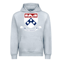 Heather Grey upenn shield with banner Urban Hoodie - linhVisuals