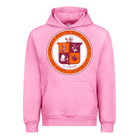 Fuchsia Pink virginia tech seal Urban Hoodie - linhVisuals
