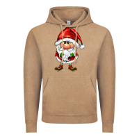 Vintage Coffee santa gnomes Vintage Hoodie - FaDigitalArtStudio