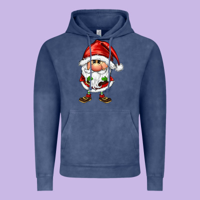 Santa Gnomes Vintage Hoodie Designed By Fadigitalartstudio