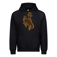 Black university of wyoming cowboys Urban Hoodie - linhVisuals