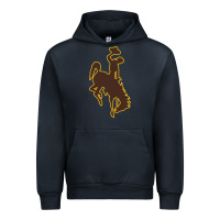 Navy university of wyoming cowboys Urban Hoodie - linhVisuals
