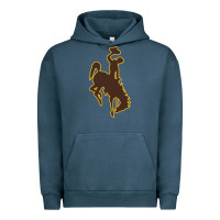 Pigment Midnight Navy university of wyoming cowboys Urban Hoodie - linhVisuals
