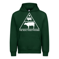 Forest Green the real food pyramid carnivore Urban Hoodie - linhVisuals