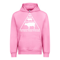 Fuchsia Pink the real food pyramid carnivore Urban Hoodie - linhVisuals