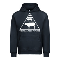Navy the real food pyramid carnivore Urban Hoodie - linhVisuals